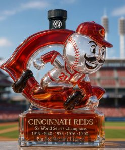 Cincinnati Reds Whiskey Bottle – Big Red Machine Legacy