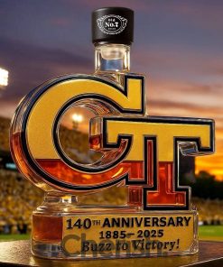 Georgia Tech Yellow Jackets 140th Anniversary “Buzz to Victory” Whiskey Bottle