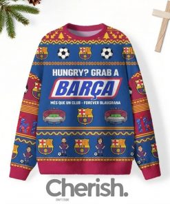Hungry? Grab a Barca Christmas Sweater