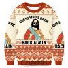 Jesus Christ Bless 2026 Ugly Christmas Sweater