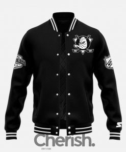 Mackenzie Dern x Anaheim Ducks Special Baseball Jacket