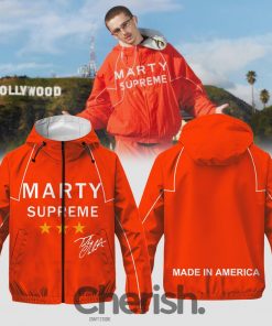 Marty Supreme x Timothée Chalamet Windbreaker Outdoor Jacket – Orange