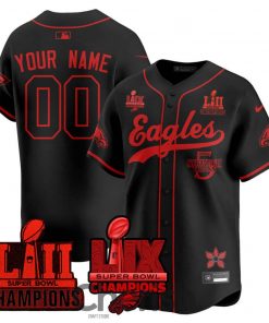 Philadelphia Eagles ‘Stranger Things Edition’ Custom Baseball Jersey