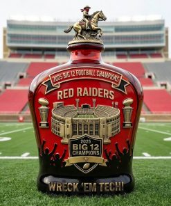 Texas Tech Red Raiders 2025 Big 12 Championships Commemorative Edition Whiskey Bottle