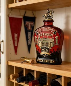 Texas Tech Red Raiders 2025 Big 12 Championships Commemorative Edition Whiskey Bottle