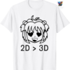 Minimalist Tree Roots Earth Boundary Design 2D T-shirt