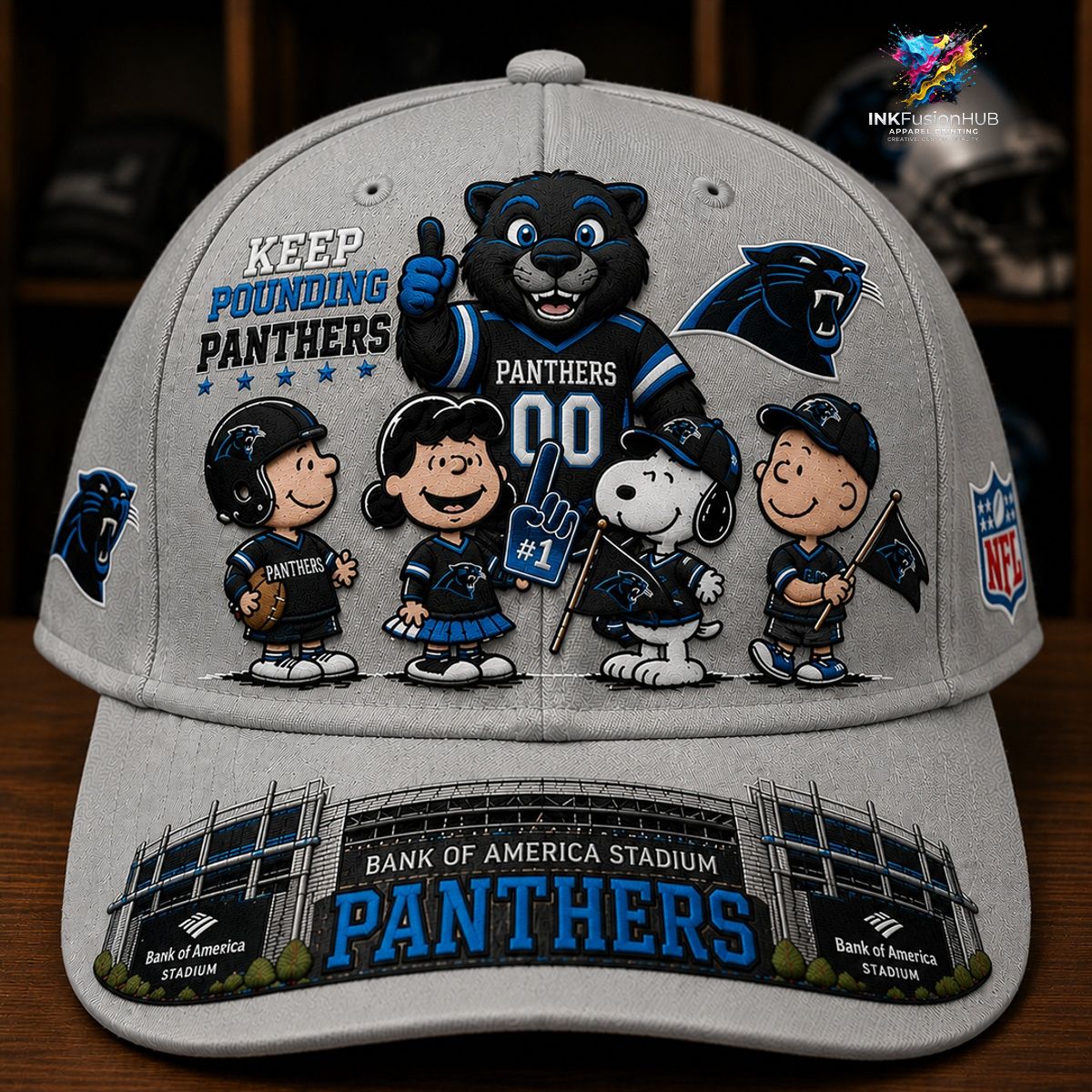 Carolina Panthers x Snoopy NFL Cap