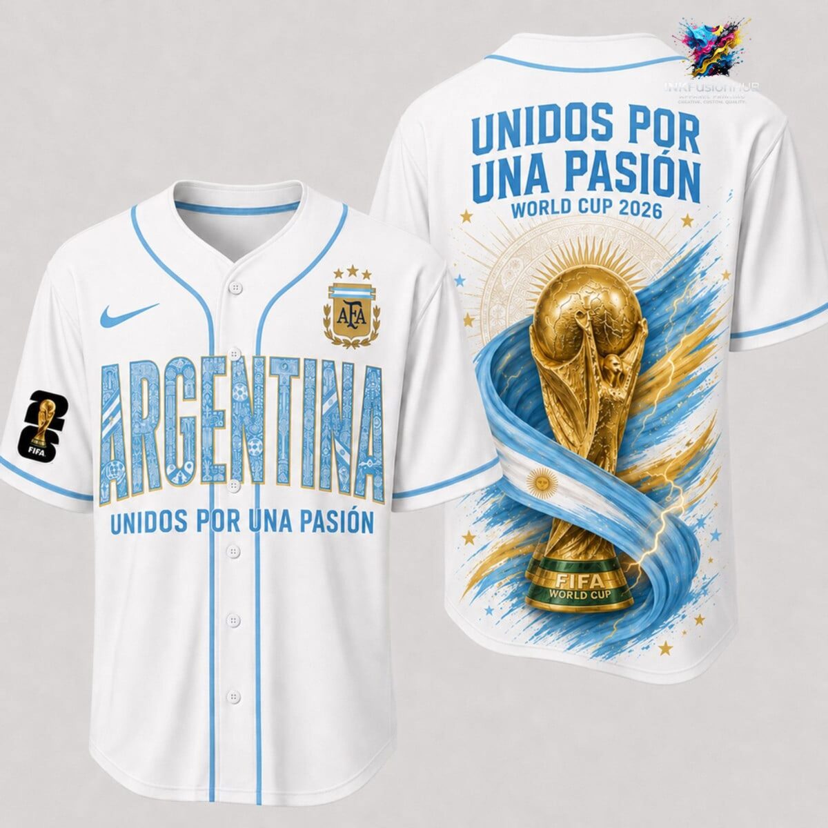 Argentina Unidos Por Una Pasión World Cup 2026 Baseball Jersey