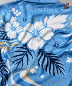Argentina World Cup 2026 Floral Hawaiian Shirt