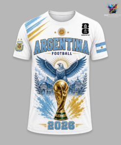 Argentina World Cup 2026 Football T-Shirt — Albiceleste Fan Tee