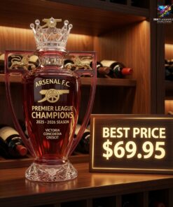 Arsenal The Gunners 2026 EPL Champions Whiskey Bottle