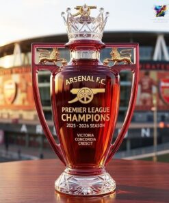 Arsenal The Gunners 2026 EPL Champions Whiskey Bottle