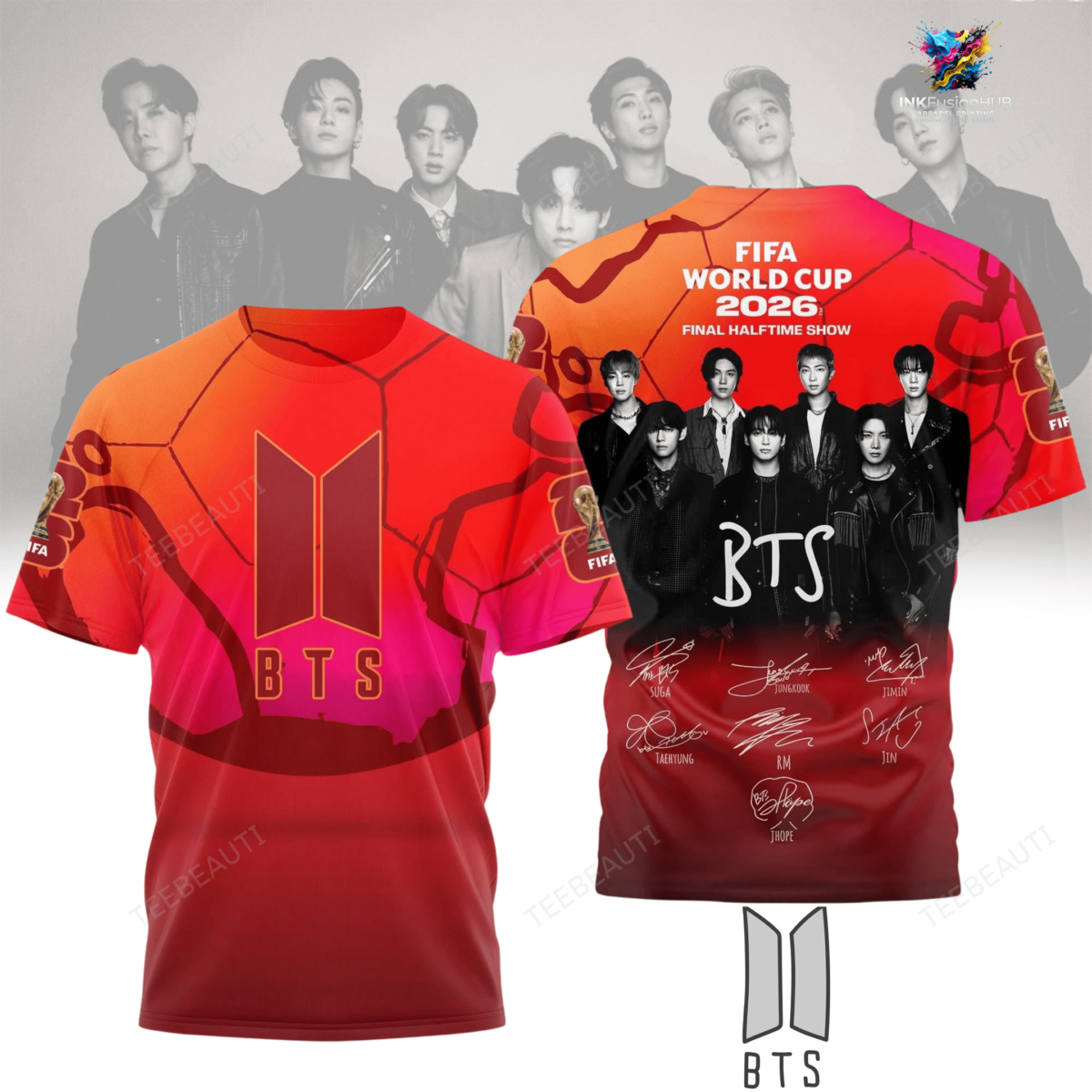 BTS LOVE Tour Lover FIFA World Cup 2026 Vibes T-Shirt