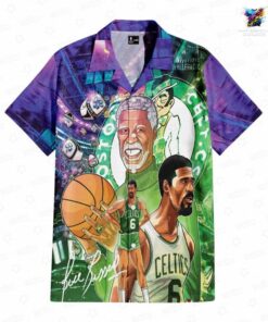 Bill Russell Boston Celtics Legacy Hawaiian Shirt