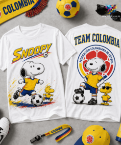 Colombia Premium World Cup 26 Snoopy Fan Pride 3D Shirt