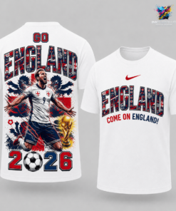 Come On England World Cup 2026 Harry Kane T-Shirt — Three Lions Tee