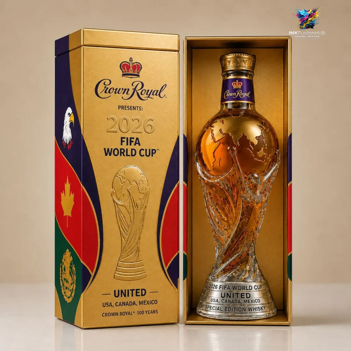 Crown Royal 2026 World Cup Whiskey Bottle