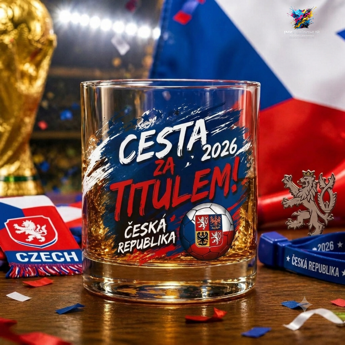 Czech Republic World Cup 2026 Cesta Za Titulem Whiskey Glass
