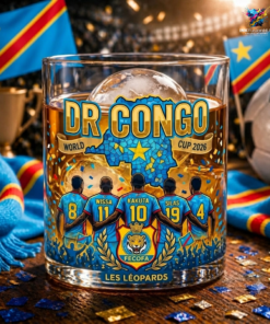 DR Congo World Cup 2026 Les Leopards Roster Whiskey Glass