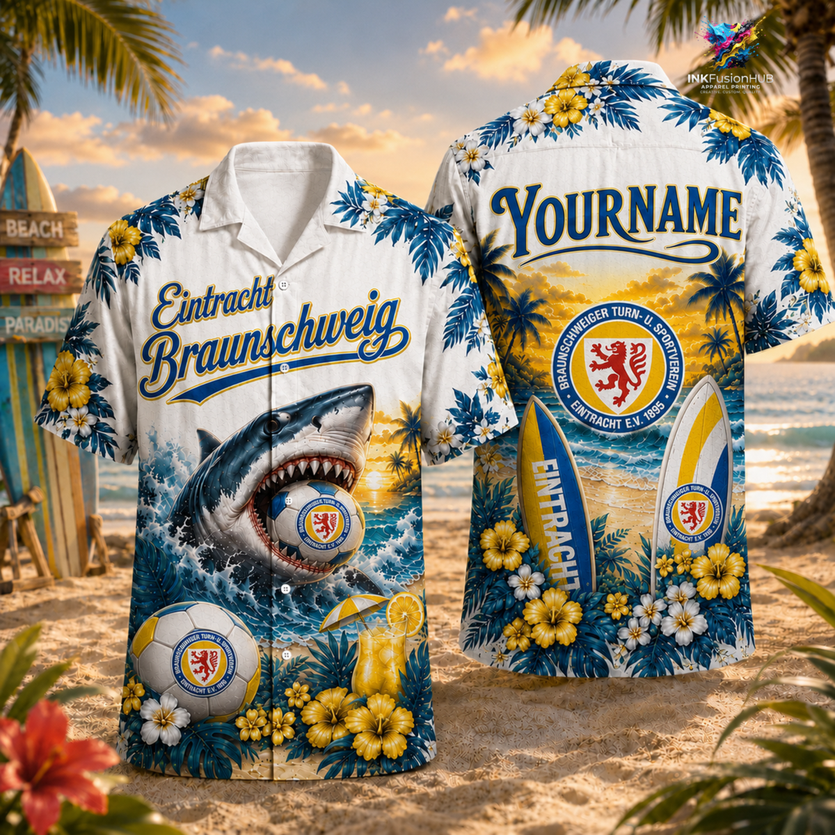 Eintracht Braunschweig Personalized Hawaiian Shirt