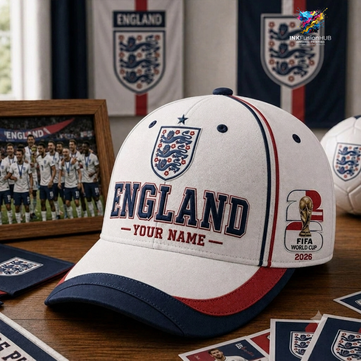 England FIFA WC 2026 Customized Classic Cap