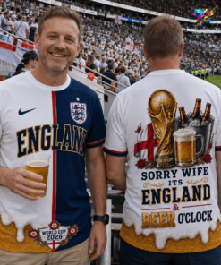 England Funny Soccer Fan Shirt — Sorry Wife It’s Match Day