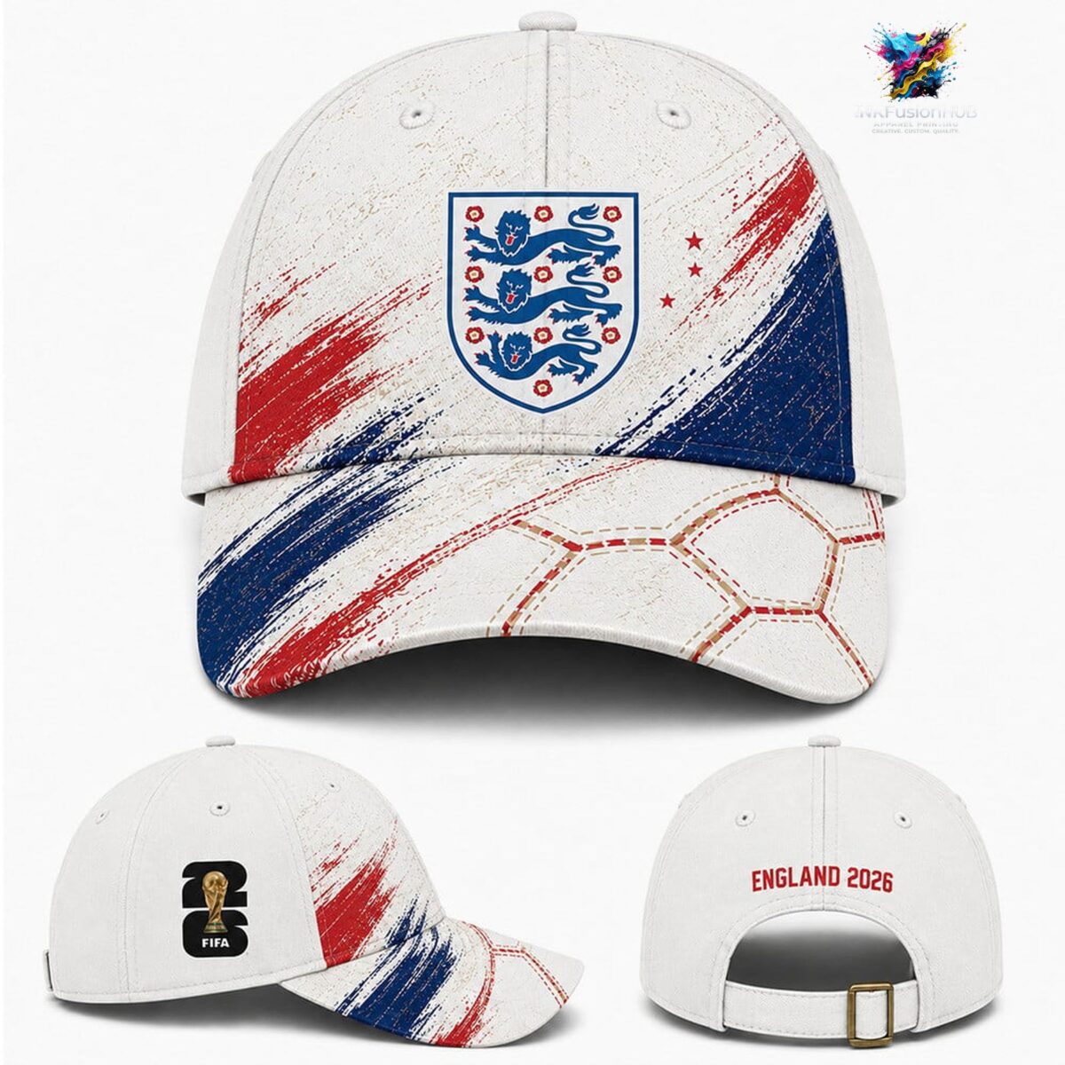 England World Cup 2026 Cap — Three Lions Fan Hat