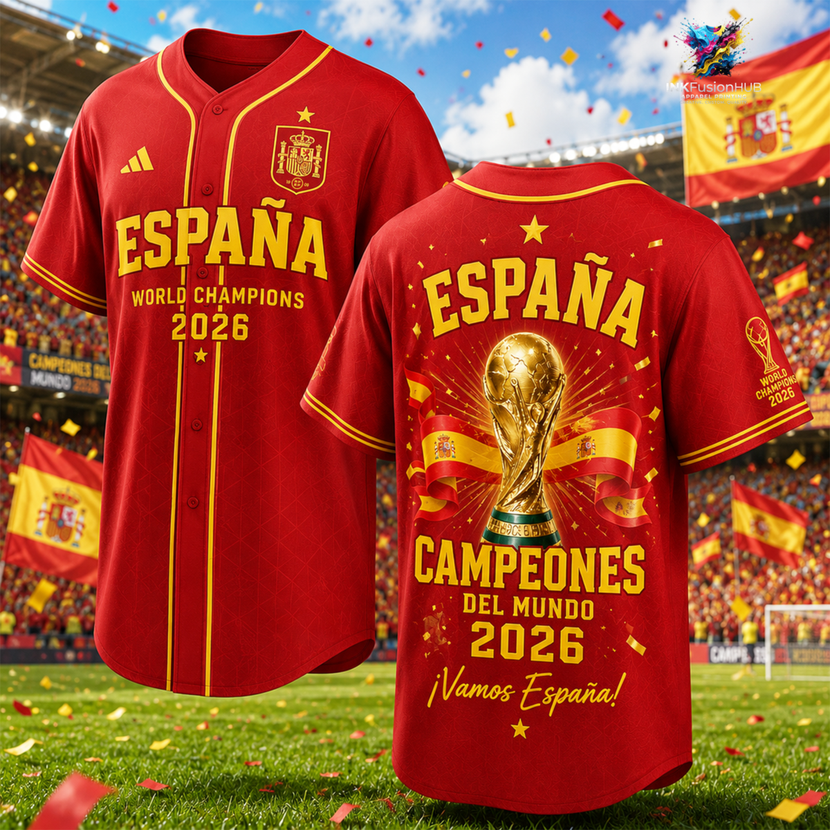 Espana Campeones Del Mundo 2026 World Cup Champions Jersey