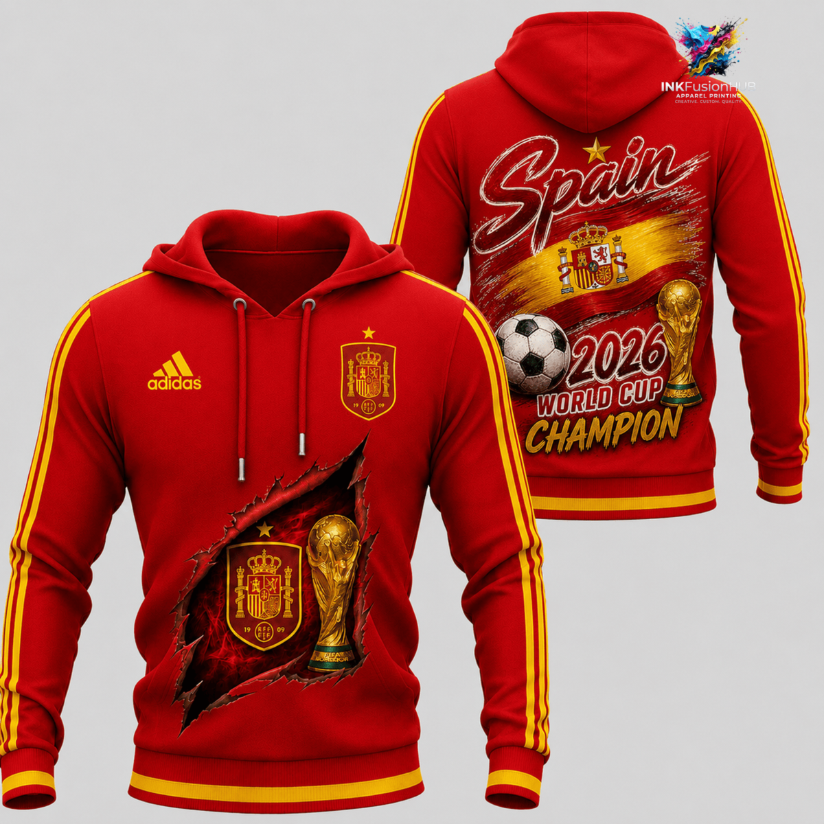 Espana FiFa World Cup 2026 Champions Hoodie Espana FiFa World Cup 2026 Champions Hoodie