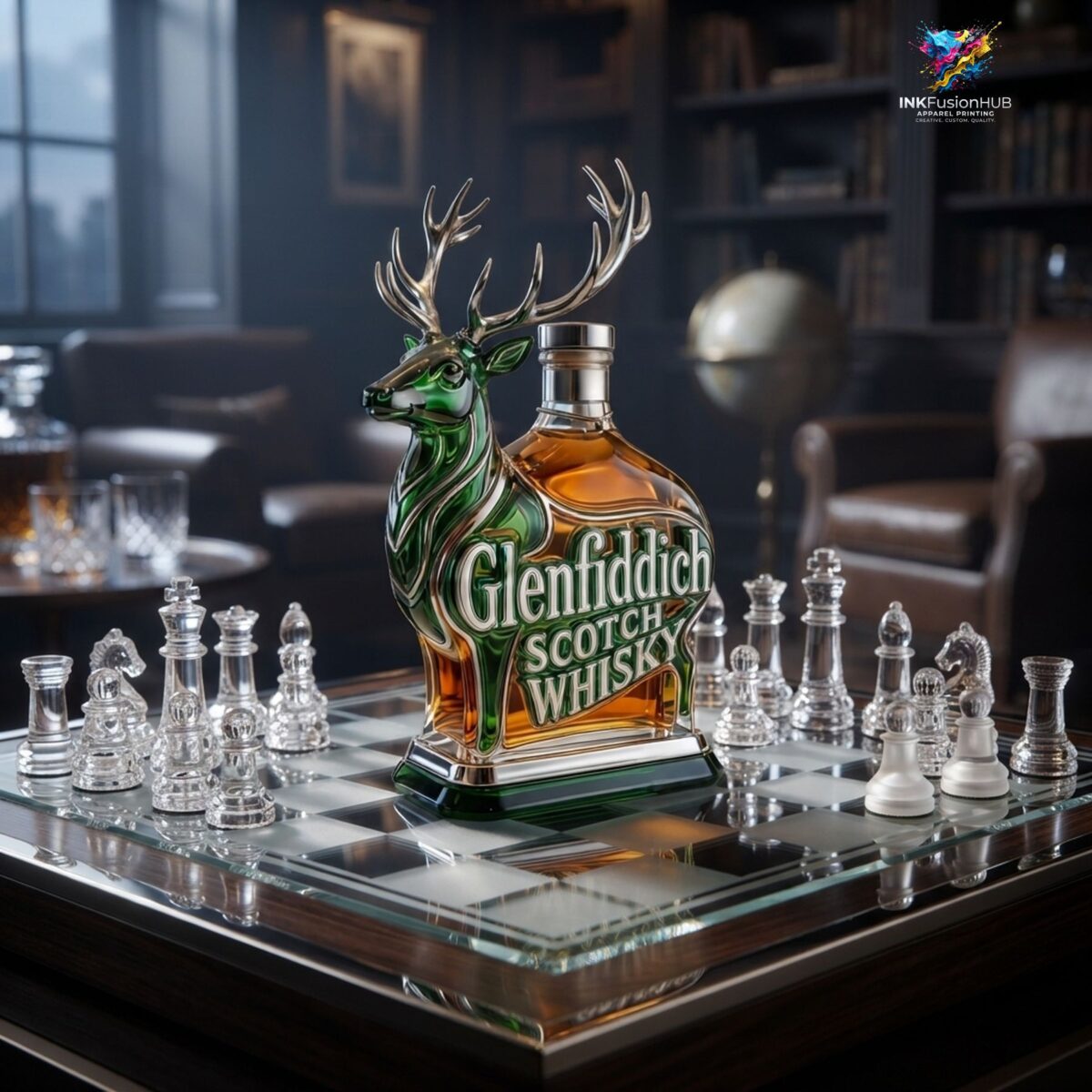 Glenfiddich Scotch Whiskey Bottle Decanter