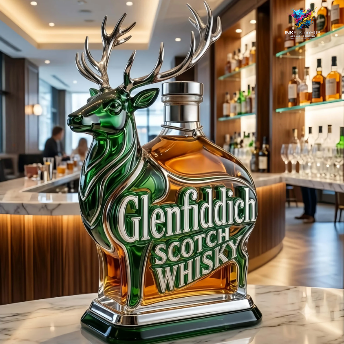 Glenfiddich Scotch Whiskey Bottle Decanter
