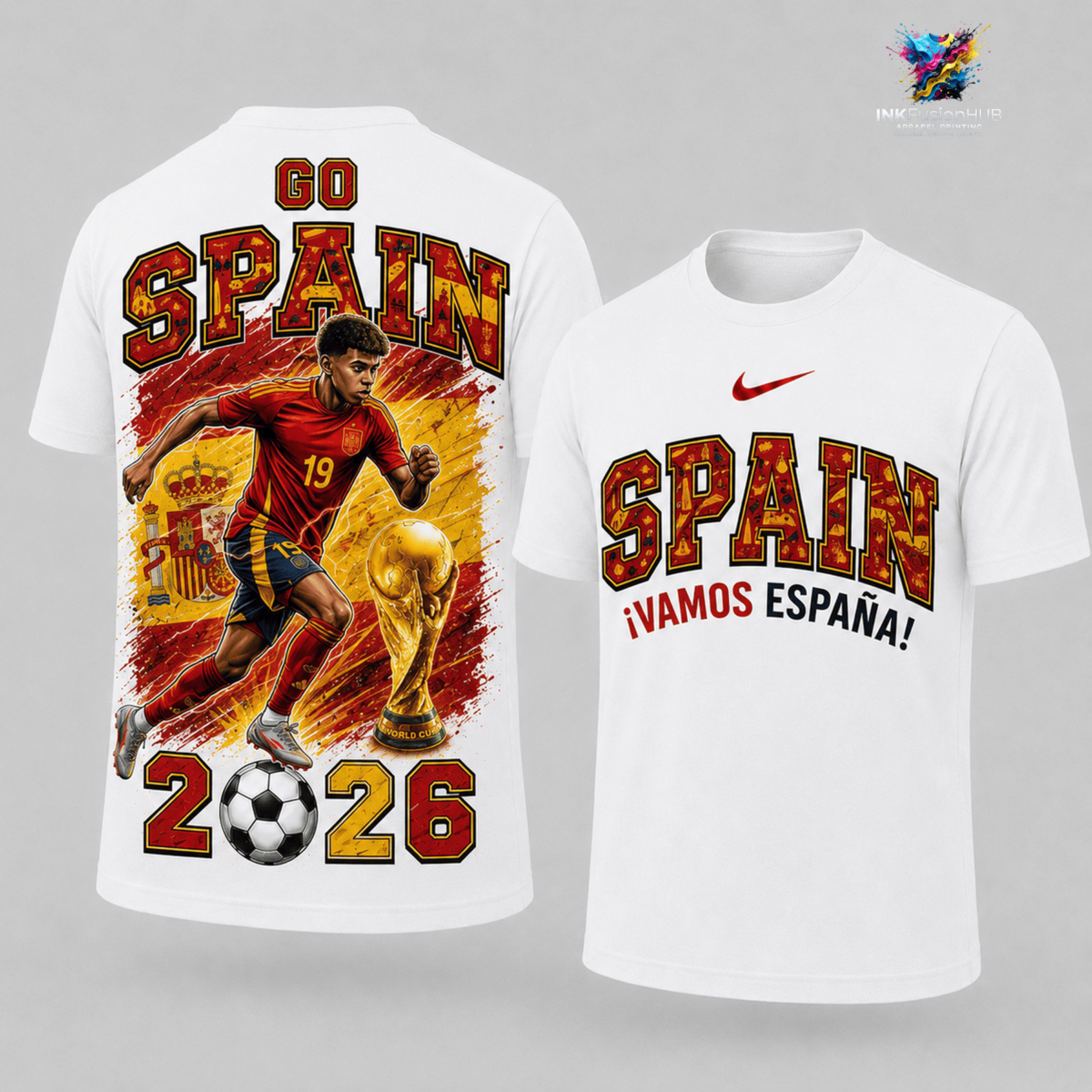 Go Spain World Cup 2026 Lamine Yamal T-Shirt — La Roja Fan Tee