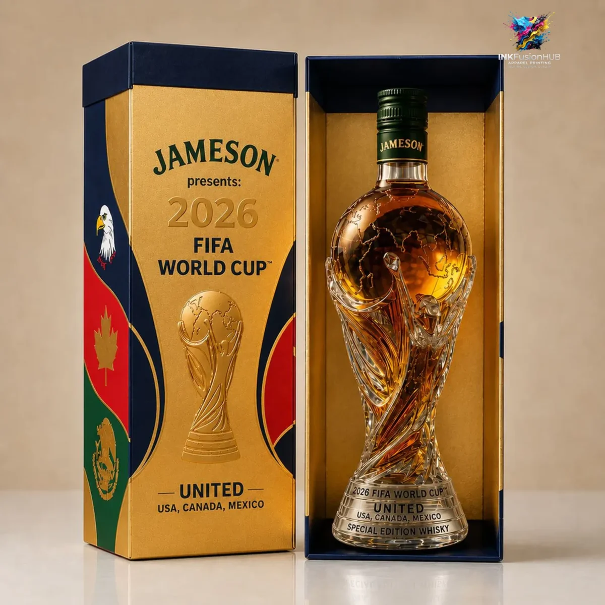 Jameson 2026 World Cup Whiskey Bottle