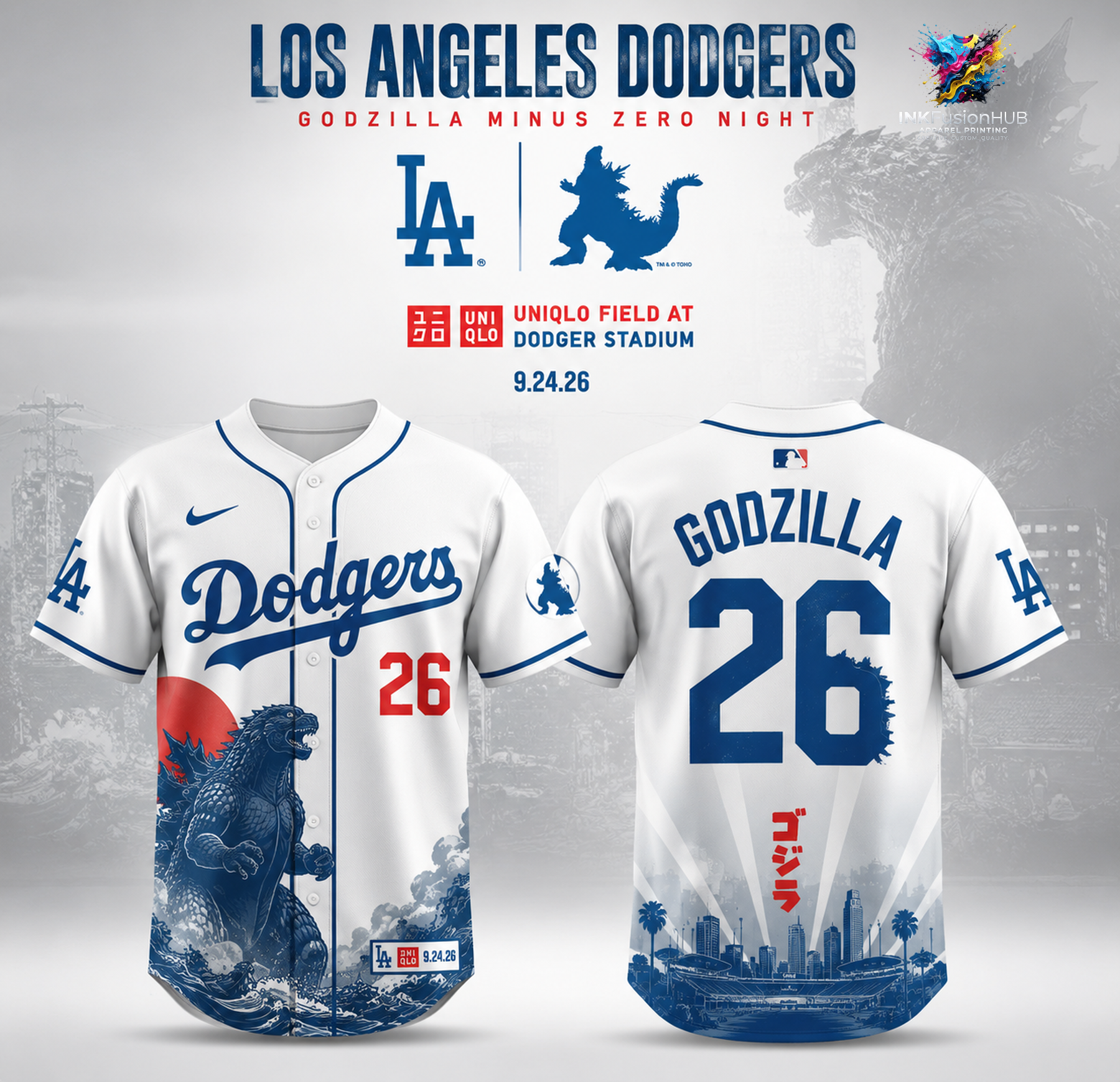 La × Godzilla Minus One Jersey La × Godzilla Minus One Jersey