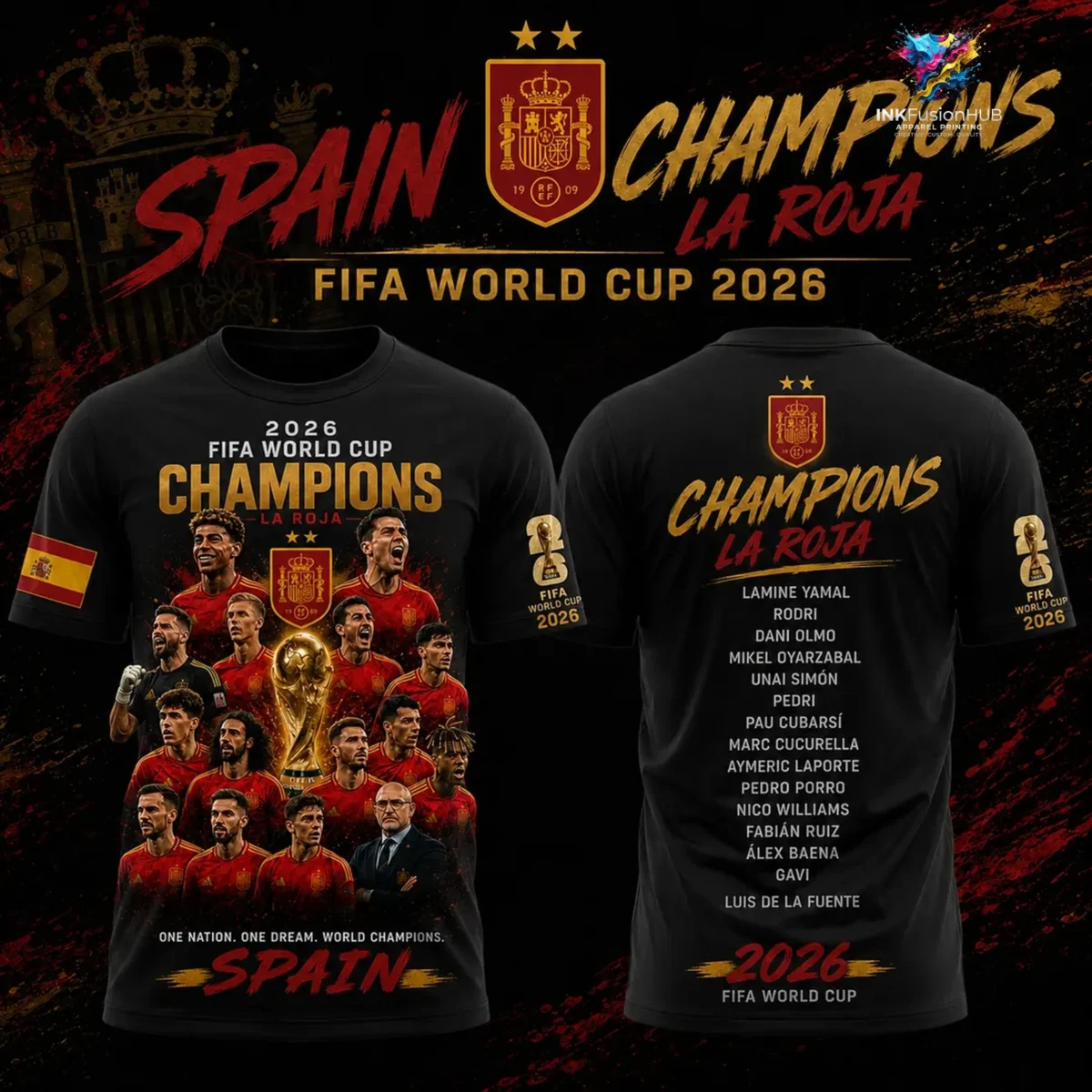 La Roja FiFa World Cup 2026 Champions TShirt