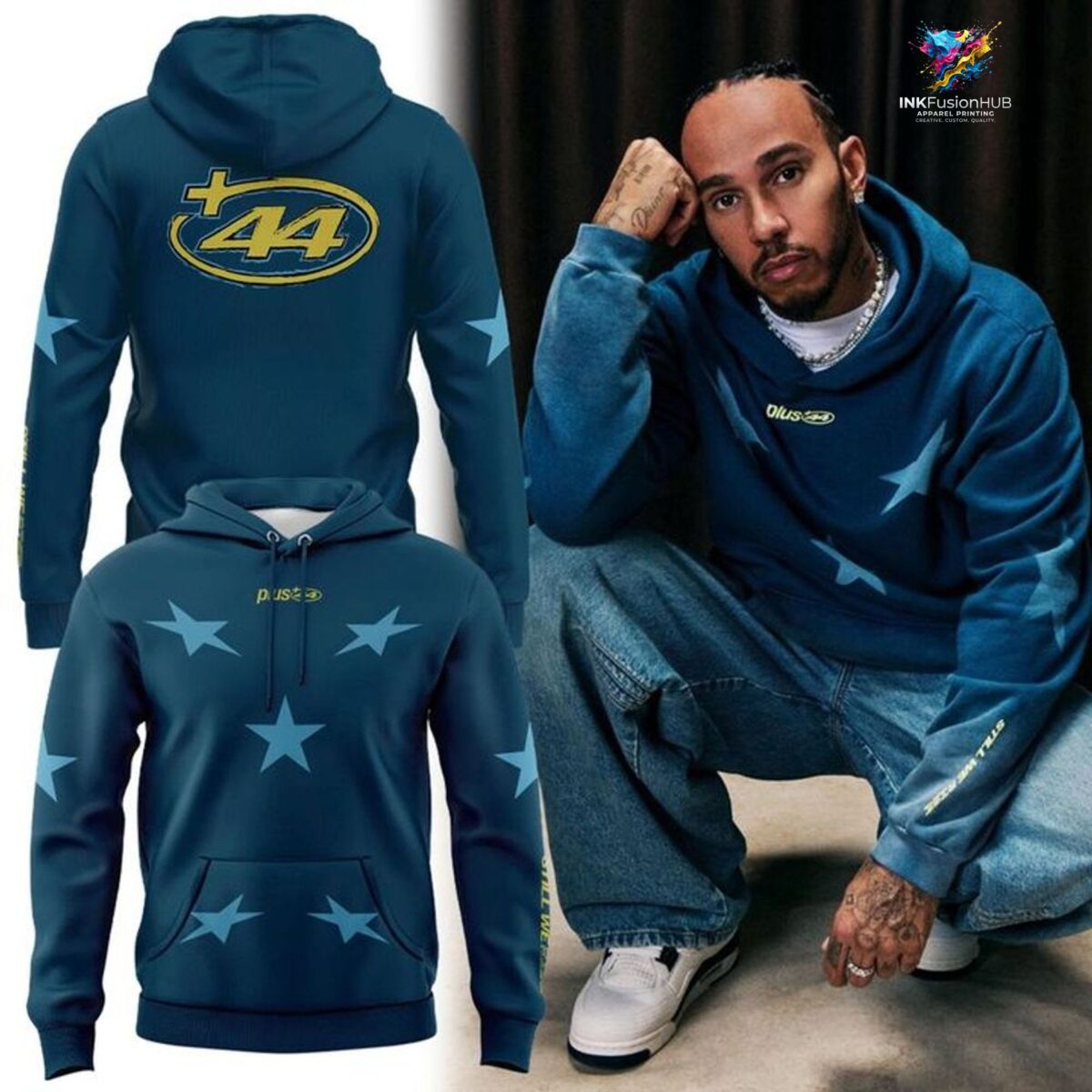Lewis Hamilton +44 F1 Limited Hoodie | Formula 1 Racing Fan Gear
