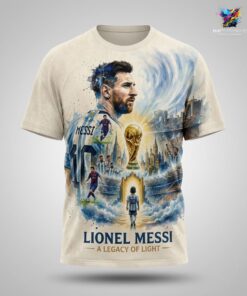 Lionel Messi A Legacy Of Light Argentina World Cup 26 Champions TShirt