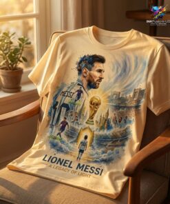 Lionel Messi A Legacy Of Light Argentina World Cup 26 Champions TShirt