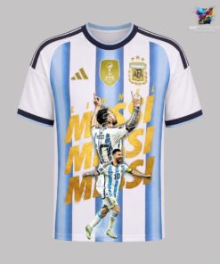 Lionel Messi In Goat We Trust Argentina World Cup 26 Champions TShirt