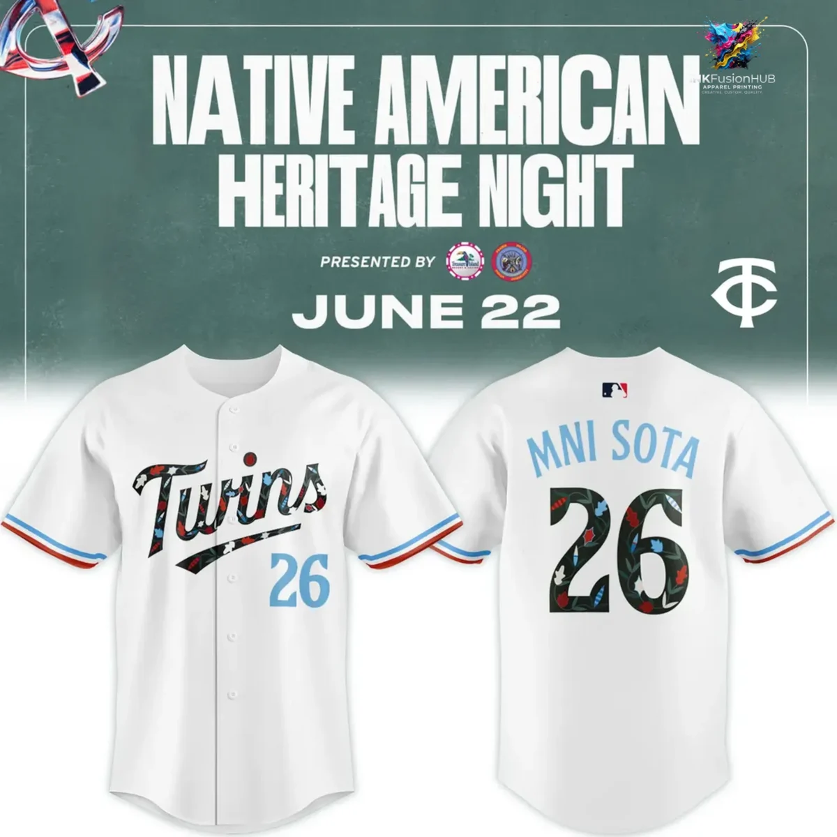 Minnesota Twins Native American Heritage Night 2026 Jersey
