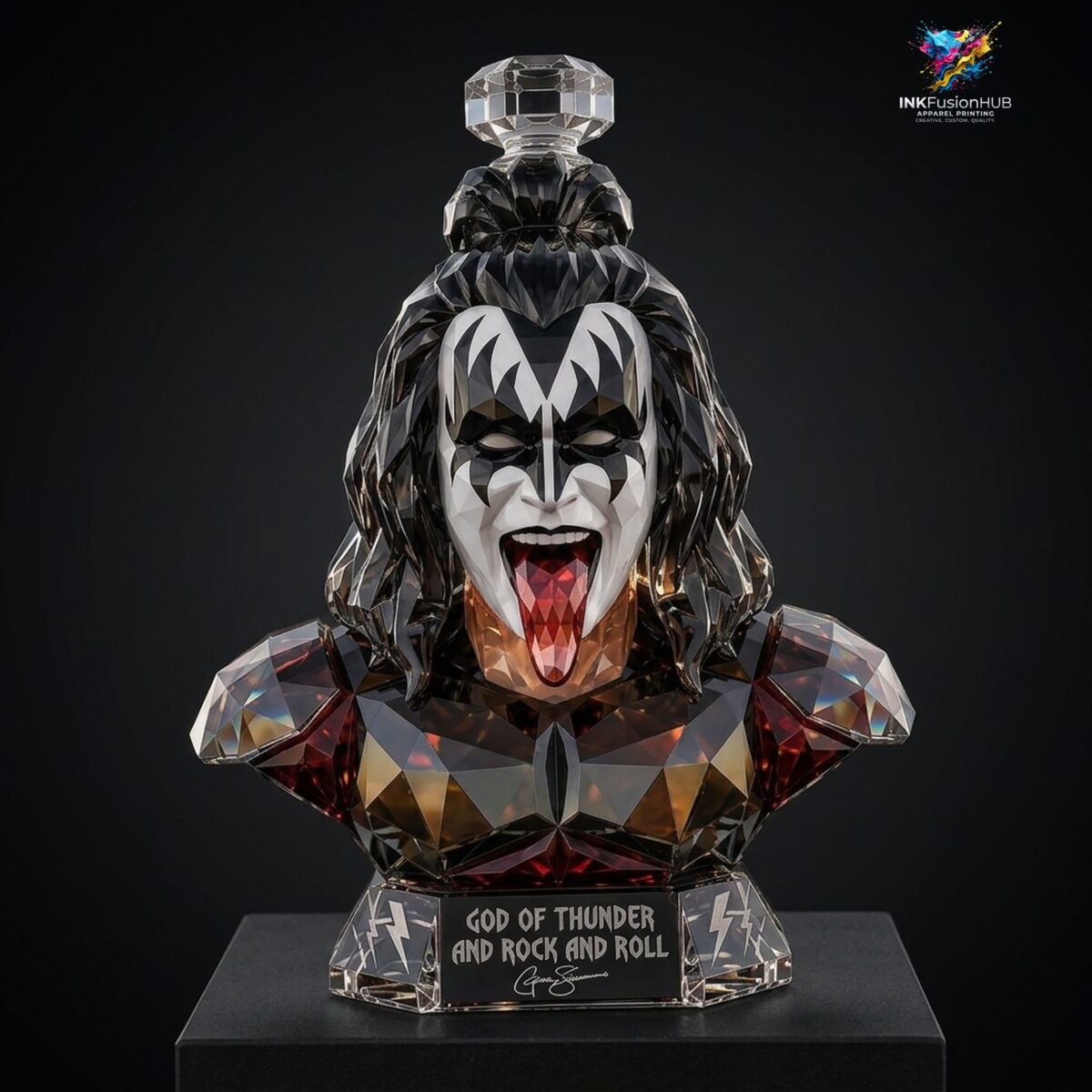 NEW Kiss Band Gene Simmons Whisky Bottle