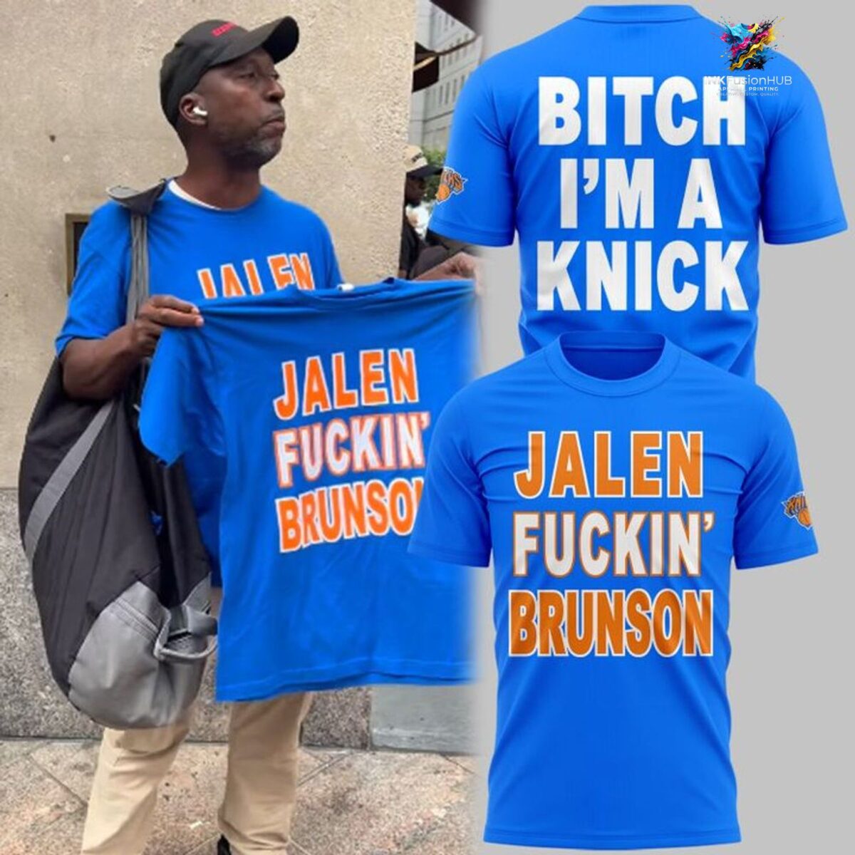New York Knicks 2026 ‘Bitch I’m A Knick’ Tshirt | Limited NBA Streetwear