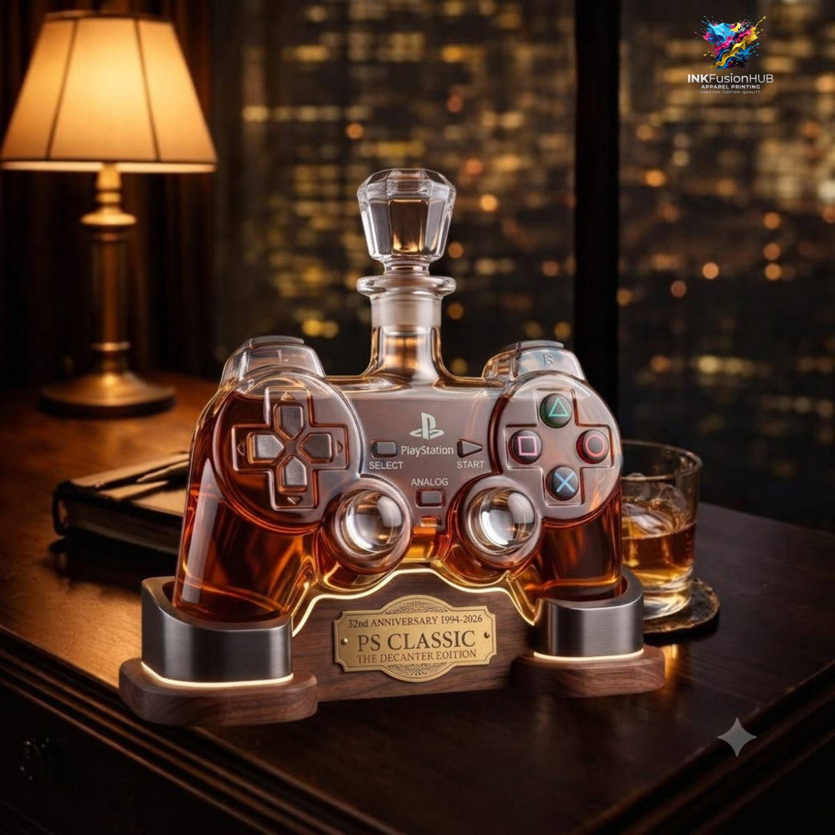PlayStation PS Classic 32nd Anniversary 1994-2026 Whiskey Bottle