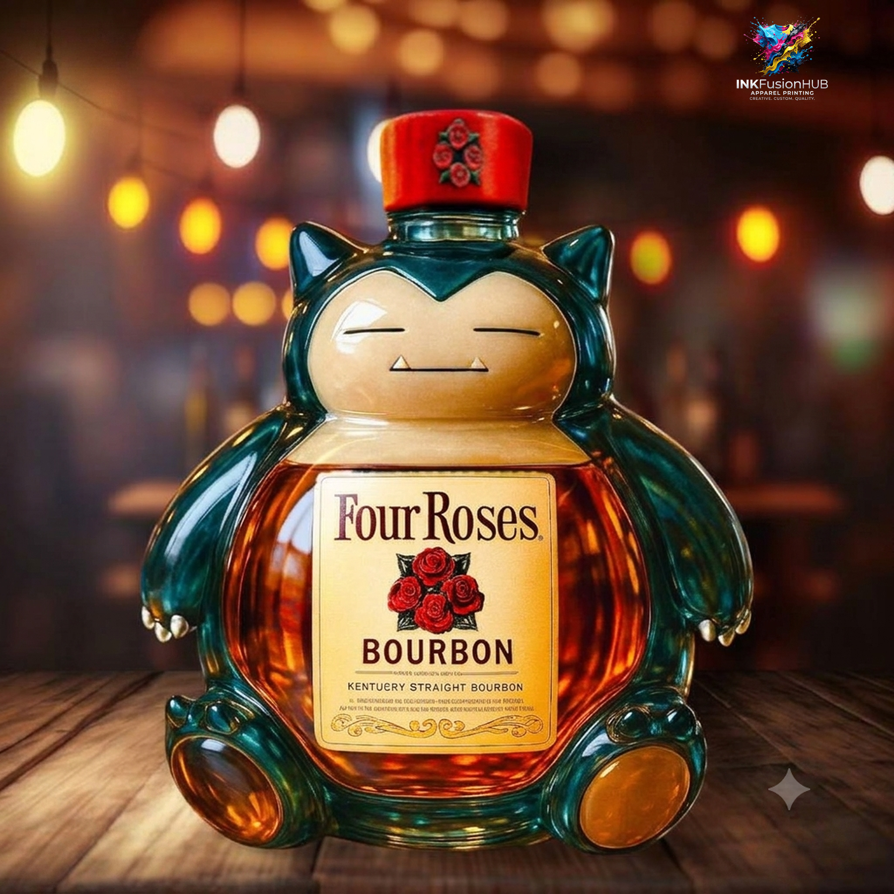 Pokemon Snorlax Whiskey Bottle Pokemon Snorlax Whiskey Bottle