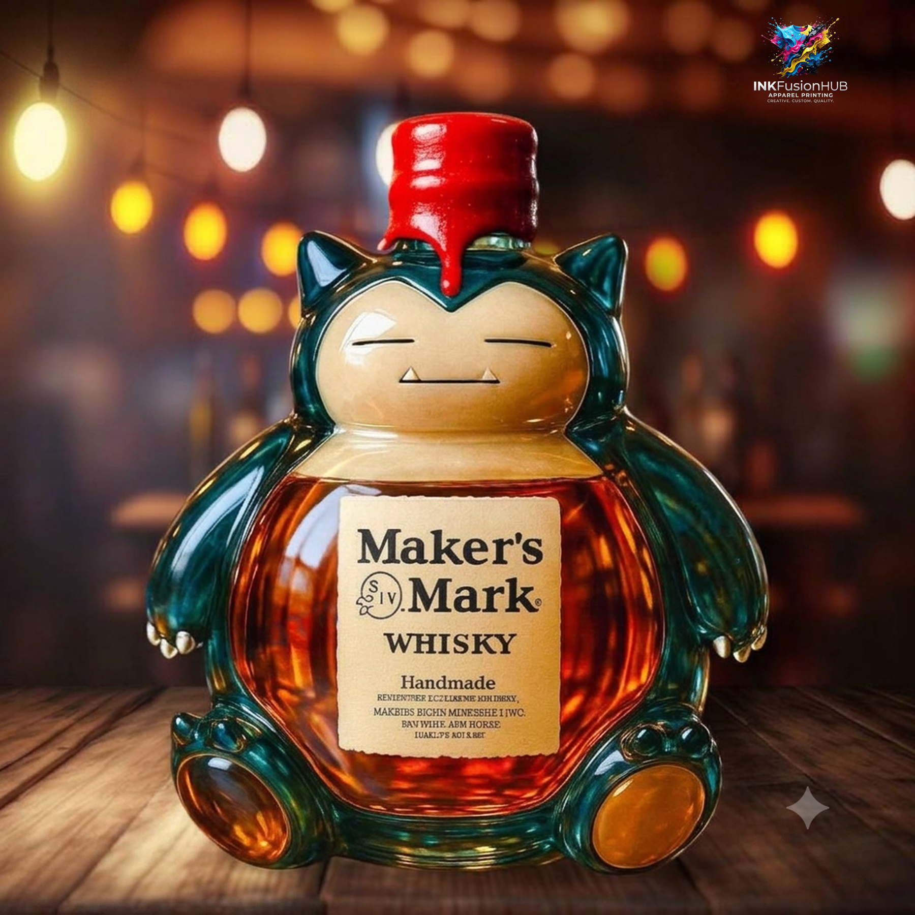 Pokemon Snorlax Whiskey Bottle Pokemon Snorlax Whiskey Bottle