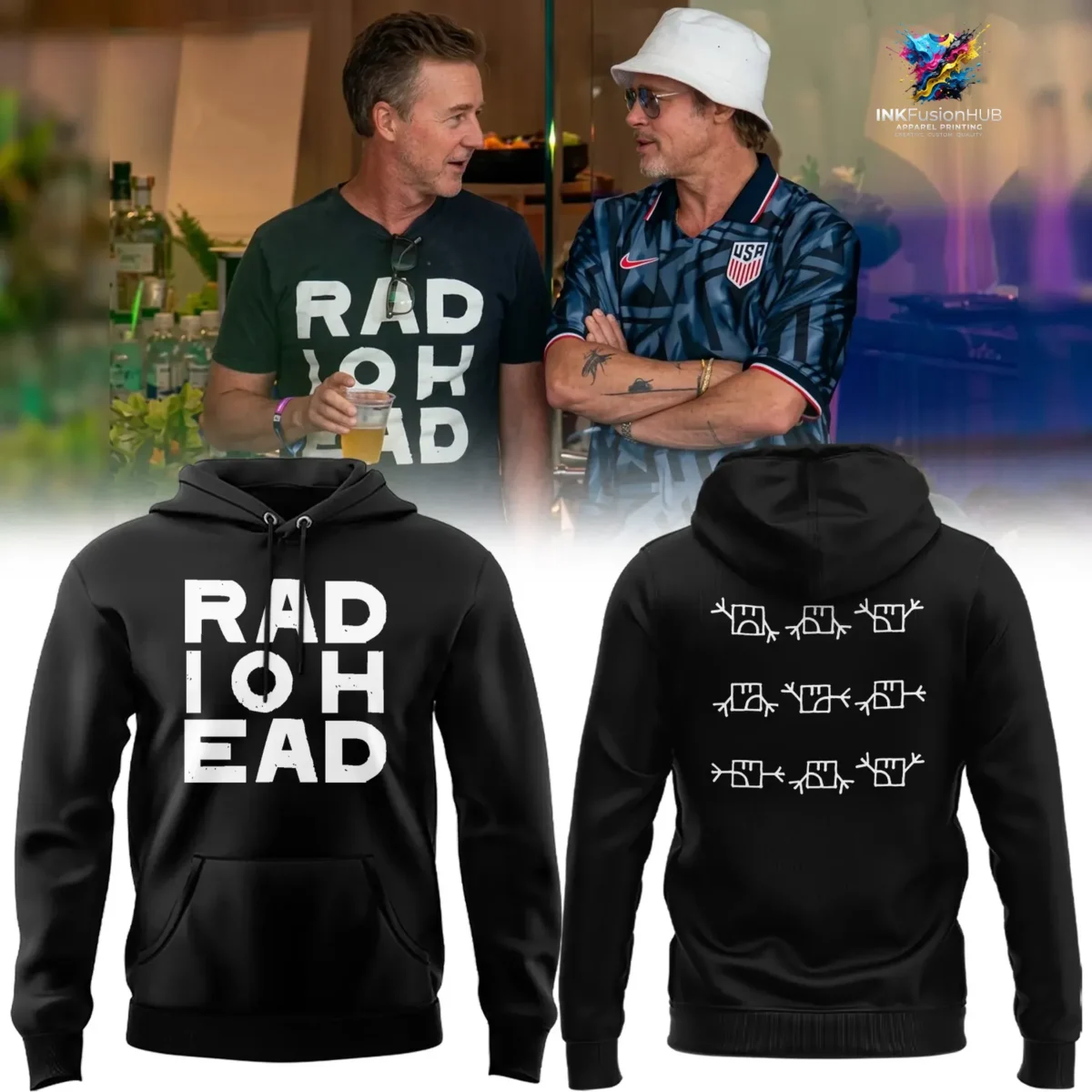 Radiohead Semaphore Black Hoodie