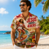 Los Angeles Chargers NFL Funny Jesus Surfing Hawaiian Shirt