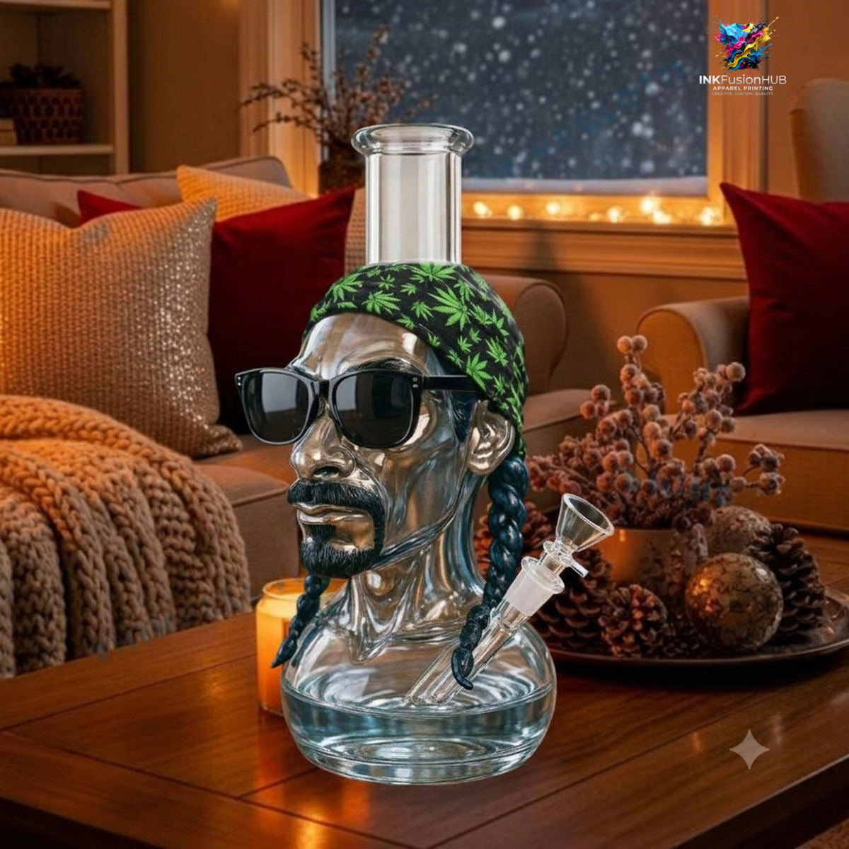 Snoop Dogg Smoke Custom Glass Bong