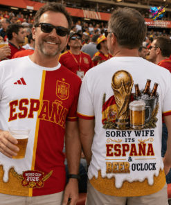 Spain Funny Soccer Fan Shirt — Sorry Wife It’s Match Day