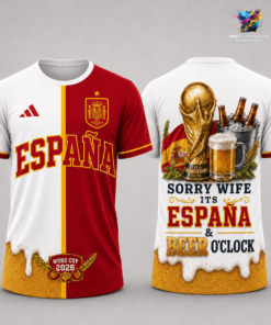 Spain Funny Soccer Fan Shirt — Sorry Wife It’s Match Day